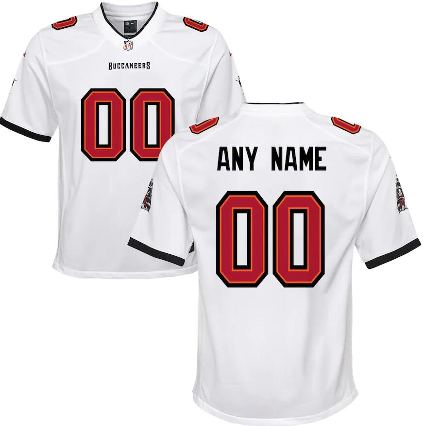 Youth Tampa Bay Buccaneers Nike White Custom Game Jersey->nfl hats->Sports Caps